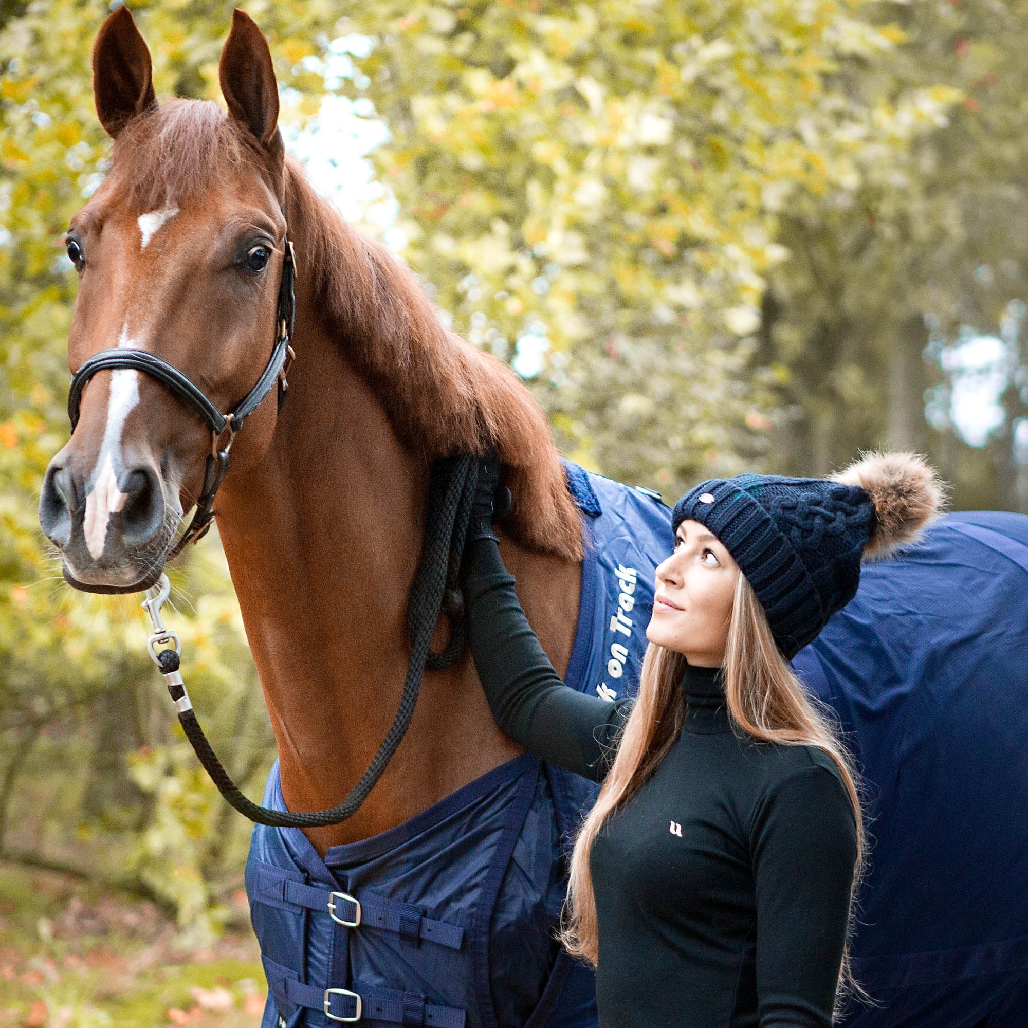 "Amanda" Woollen Hat - Blue