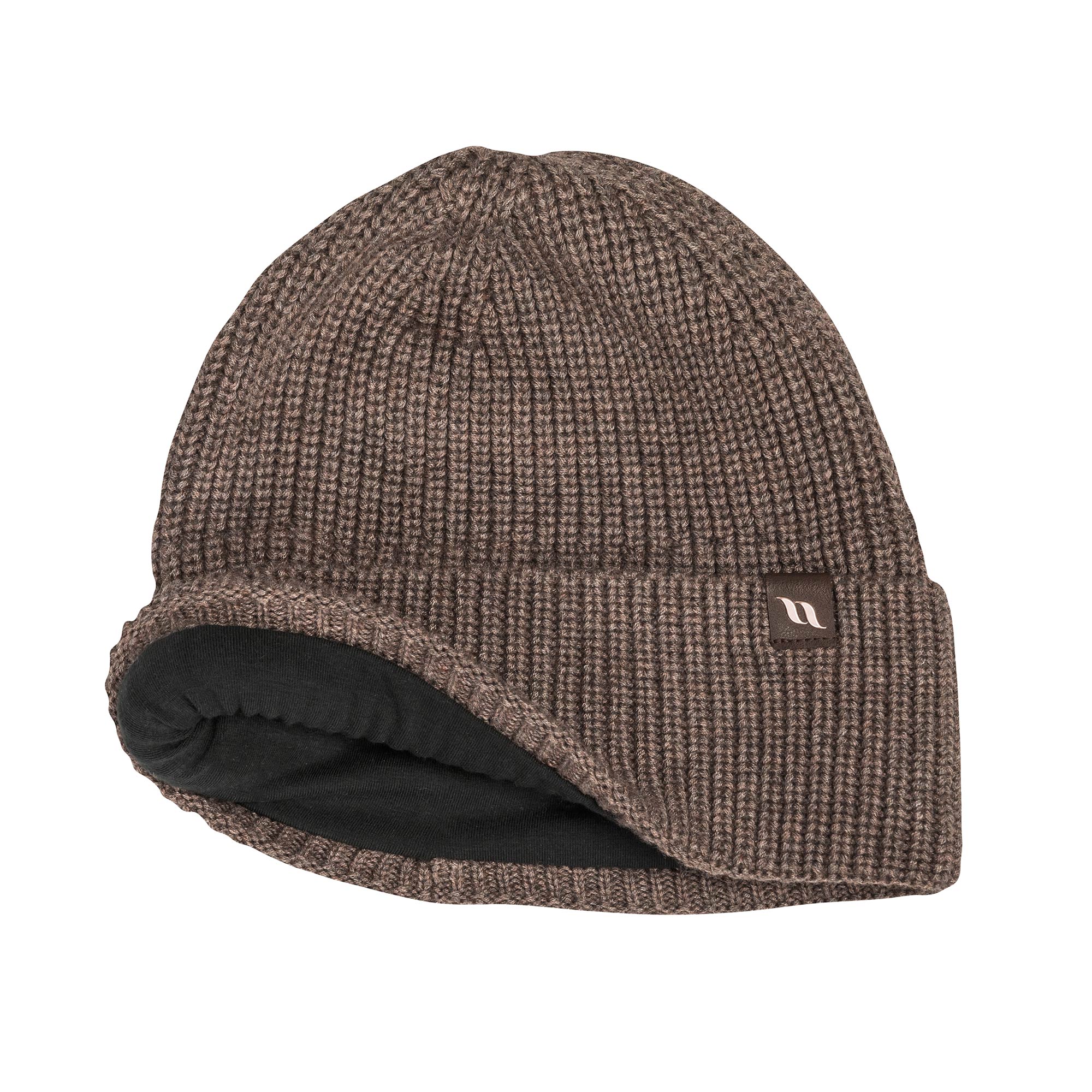 "Ava" wool blend beanie with cuff