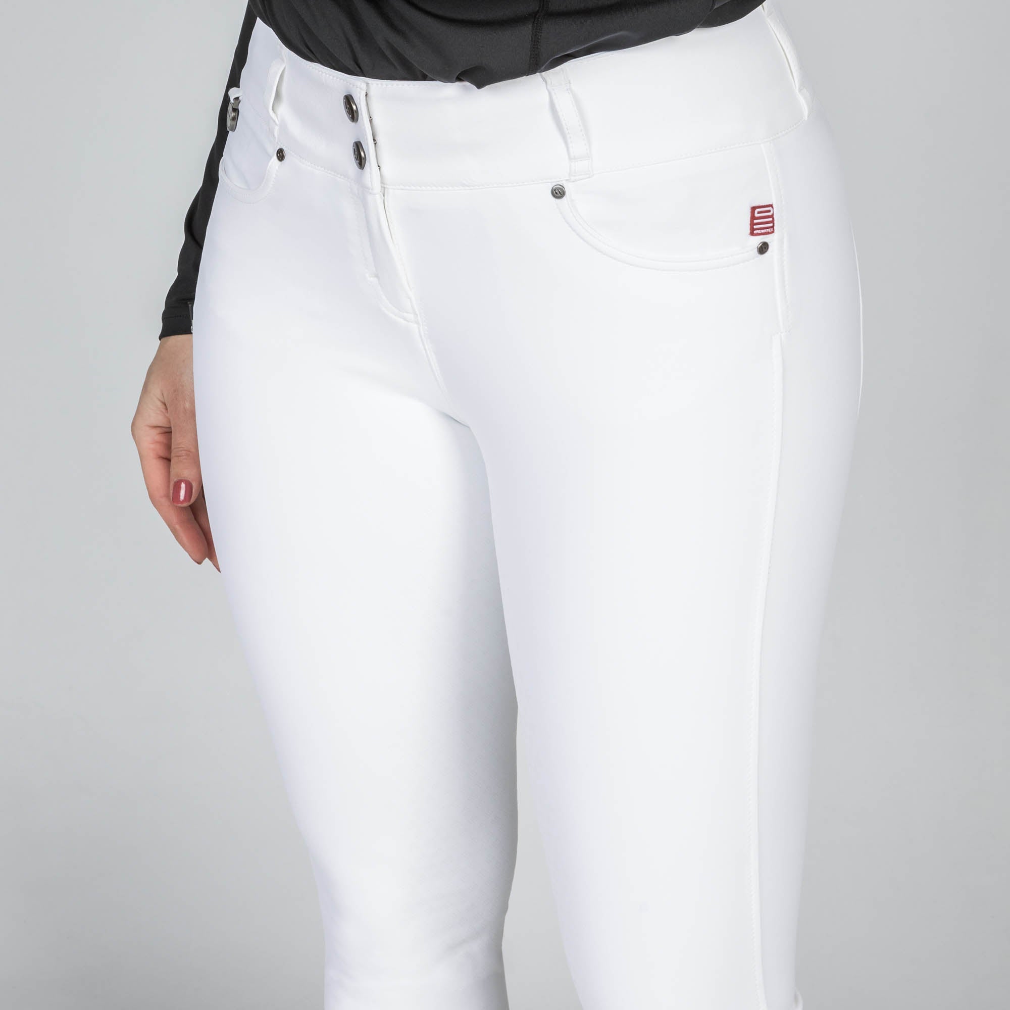 "Julia" W's FS Riding Breeches - White