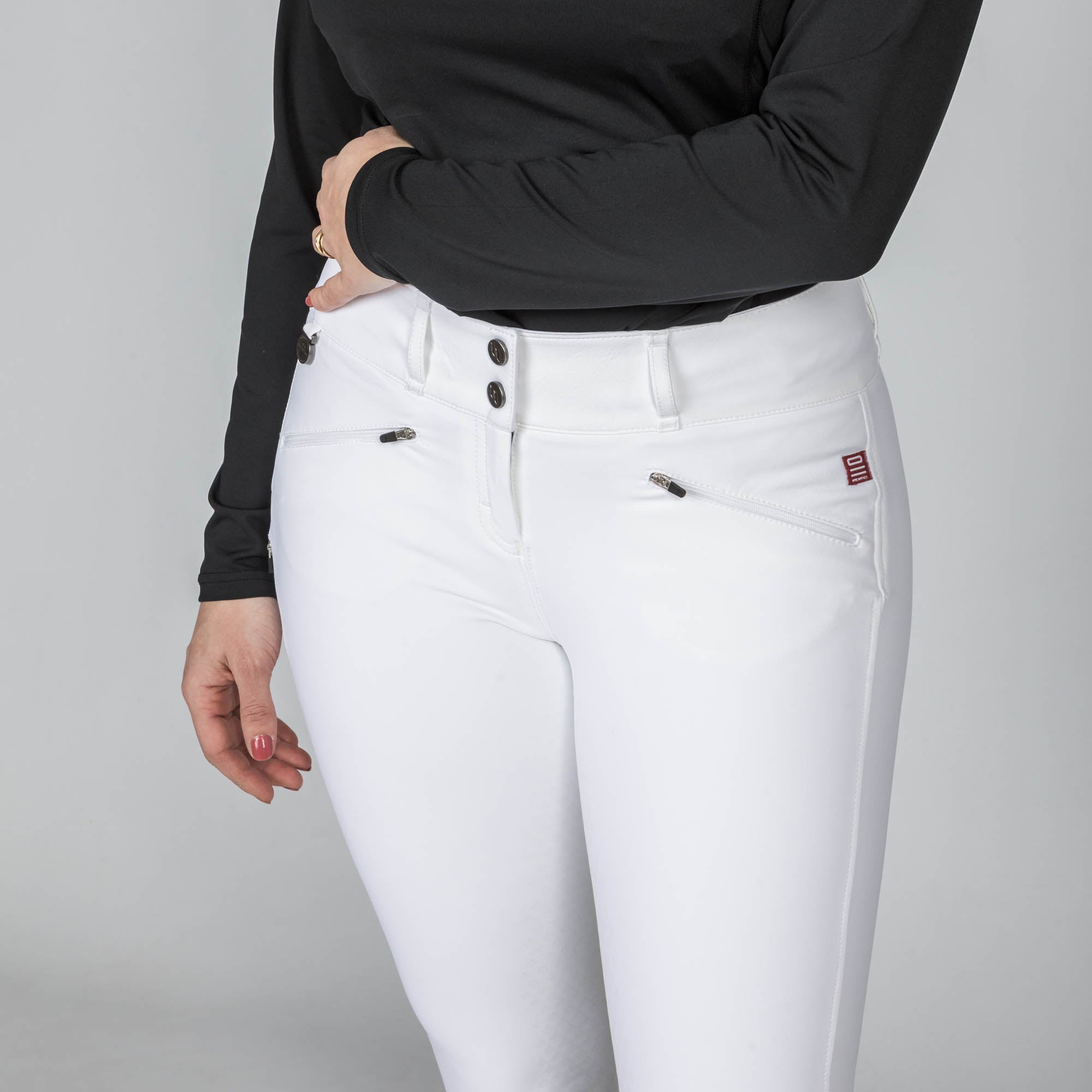 "Katie" W's FS Riding Breeches - White