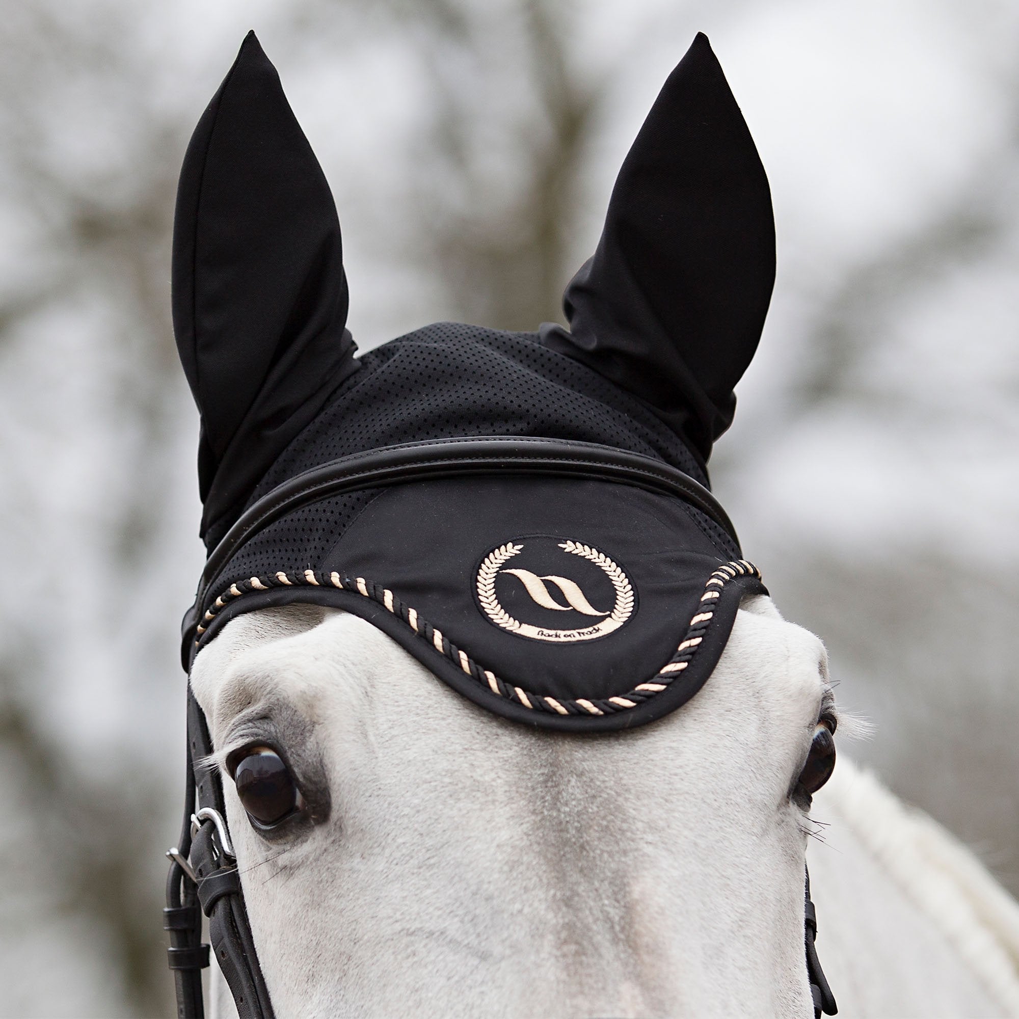 Horse Bonnet Taye, Svart Full - Back on Track Sverige (5300130480283)