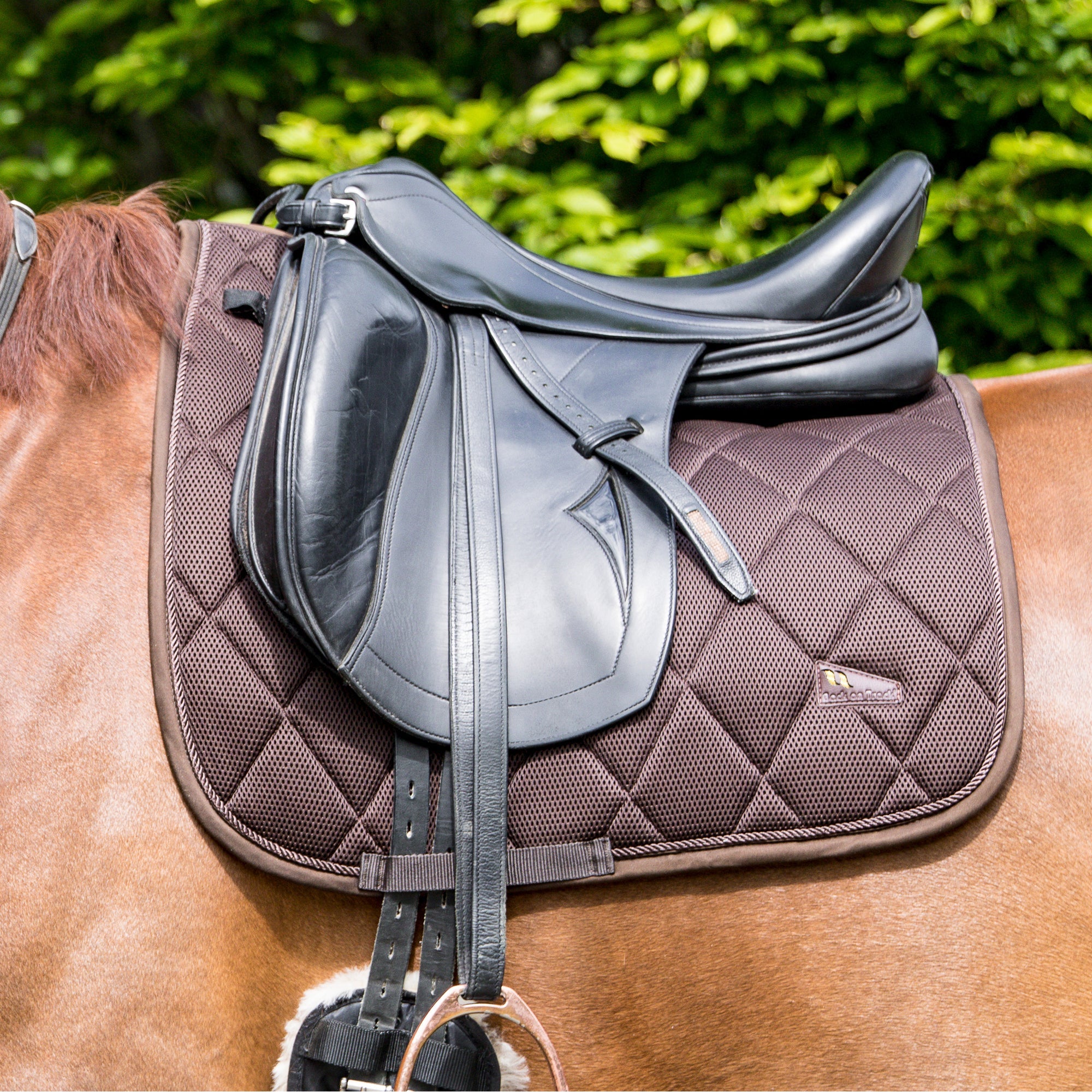 "AirFlow" Saddle Pad 3D Mesh Dressage - Brown