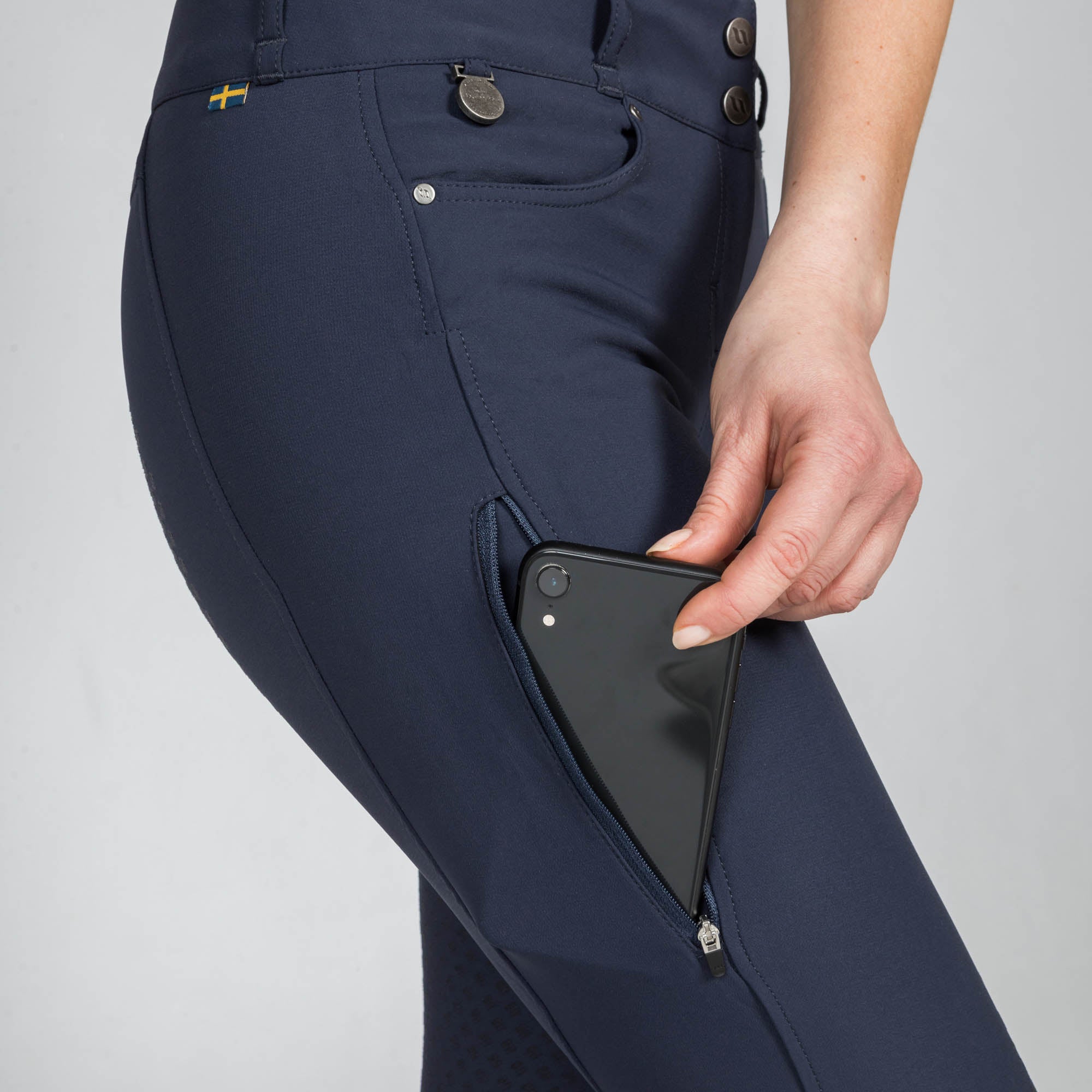 "Julia" W's FS Riding Breeches - Navy Blue