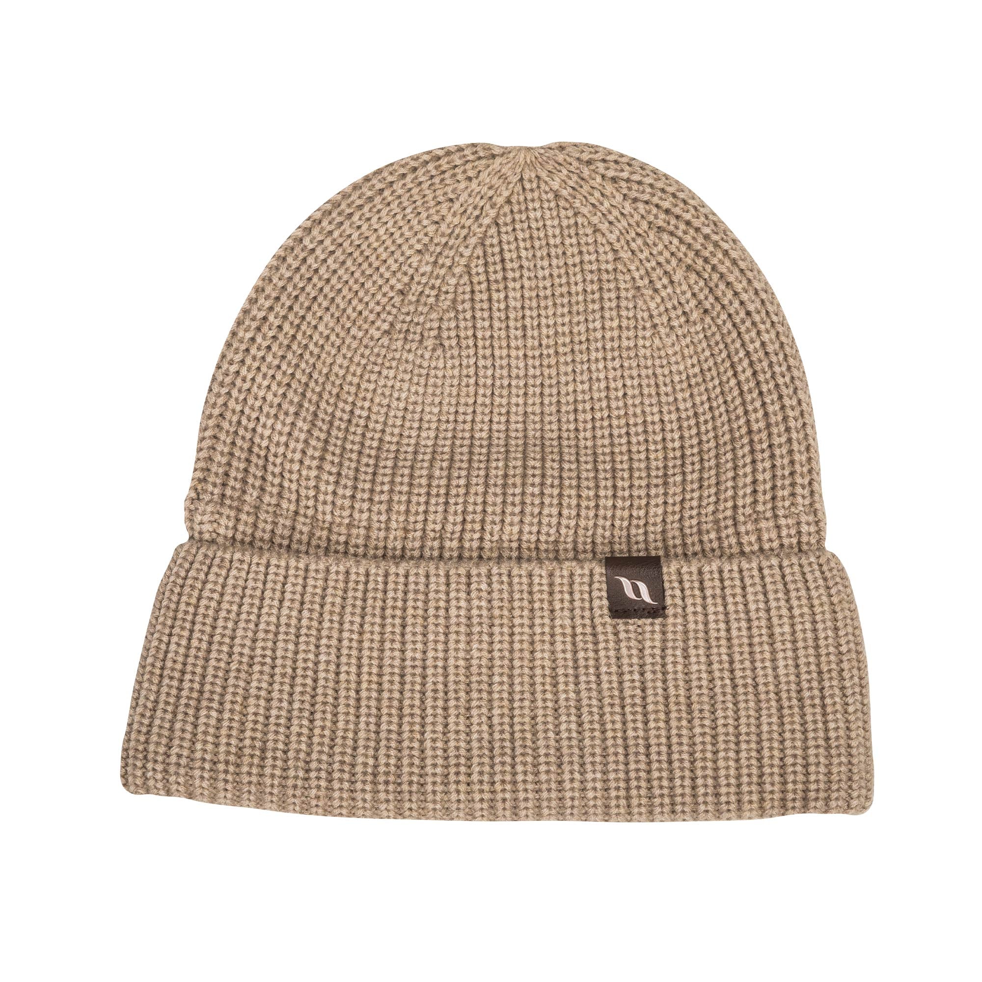 "Ava" wool blend beanie with cuff