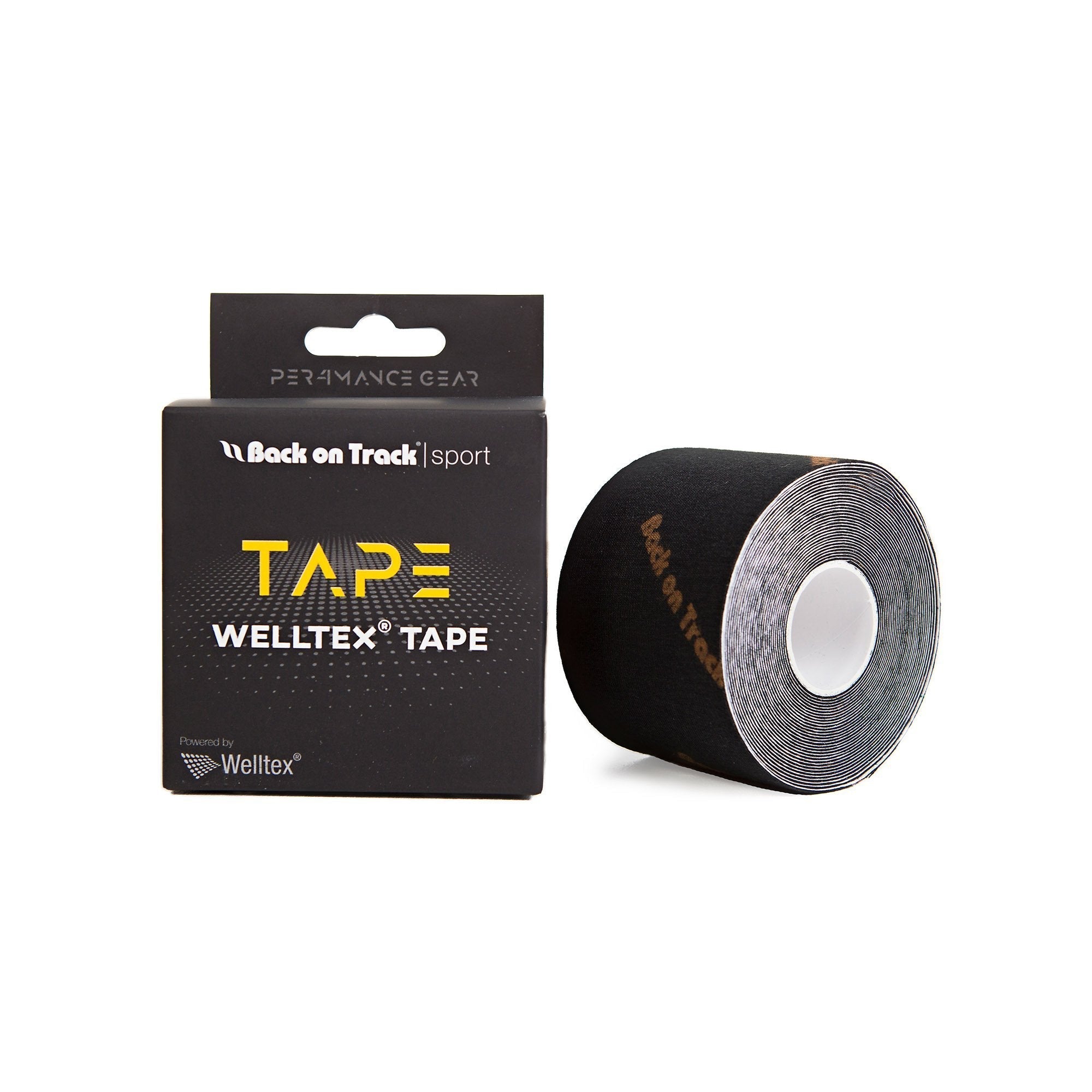 P4G Welltex Tape, Svart 5m - Back on Track Sverige (5300124287131)