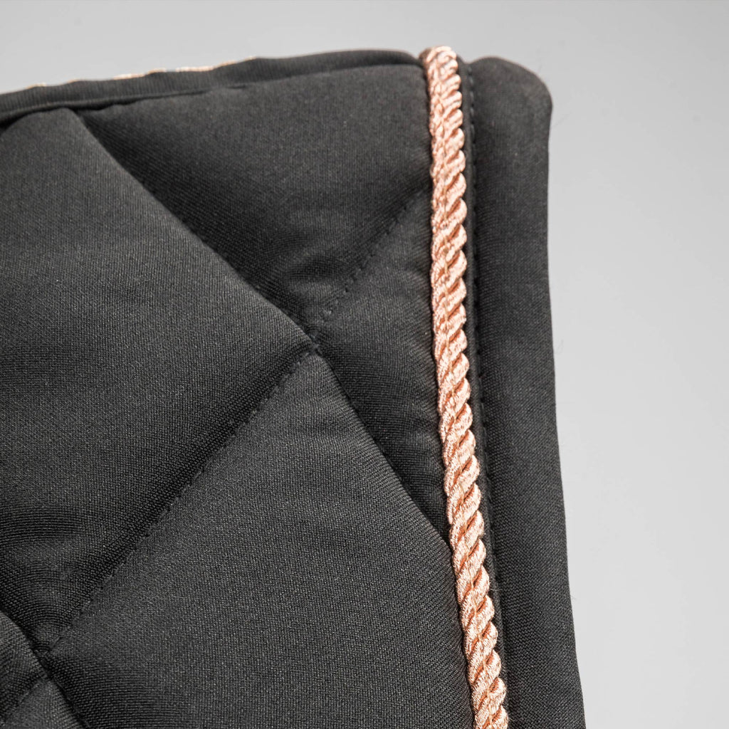 "Haze Collection" Saddle Pad Dressage - Black Rose