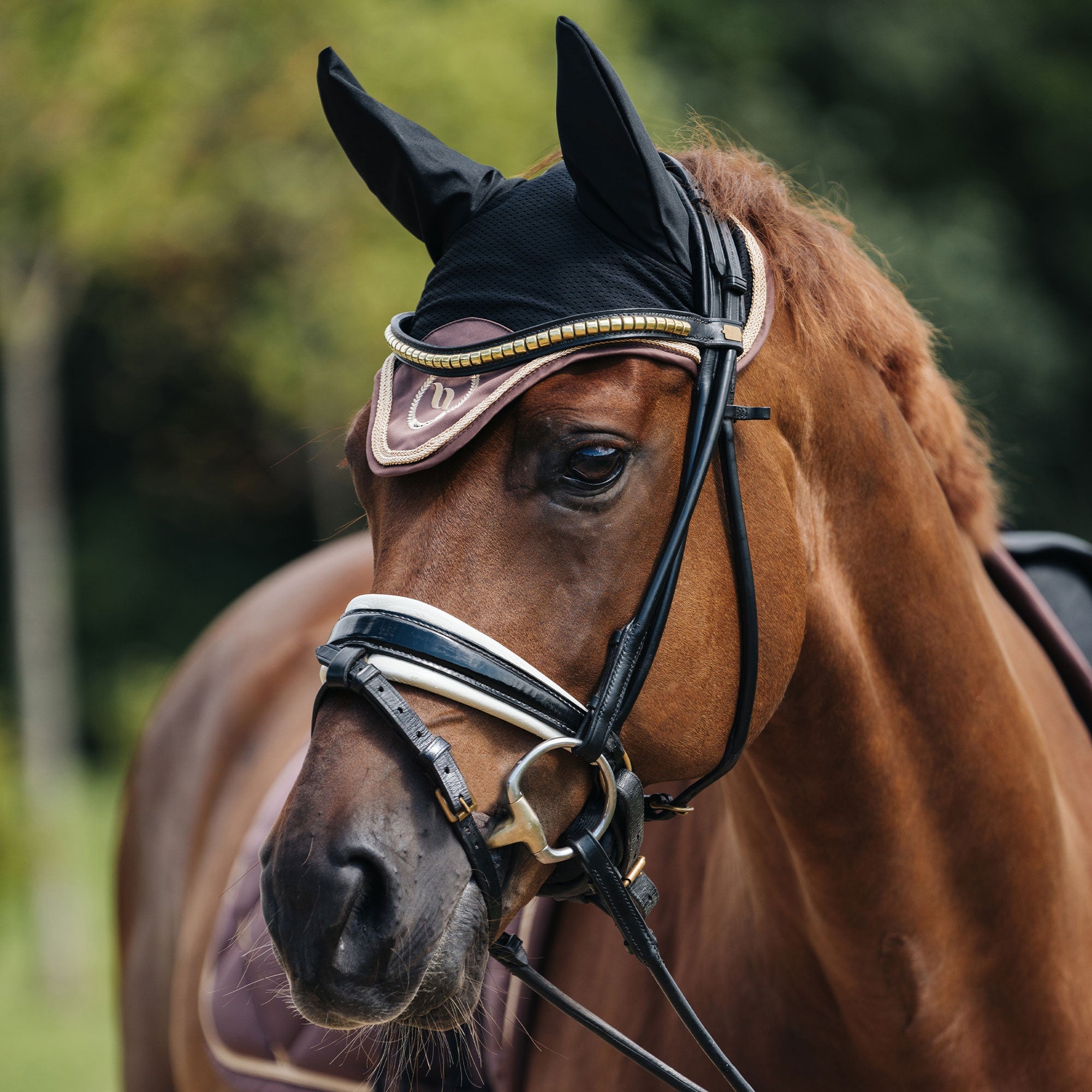 "Nights Collection" Horse Bonnet Coffee