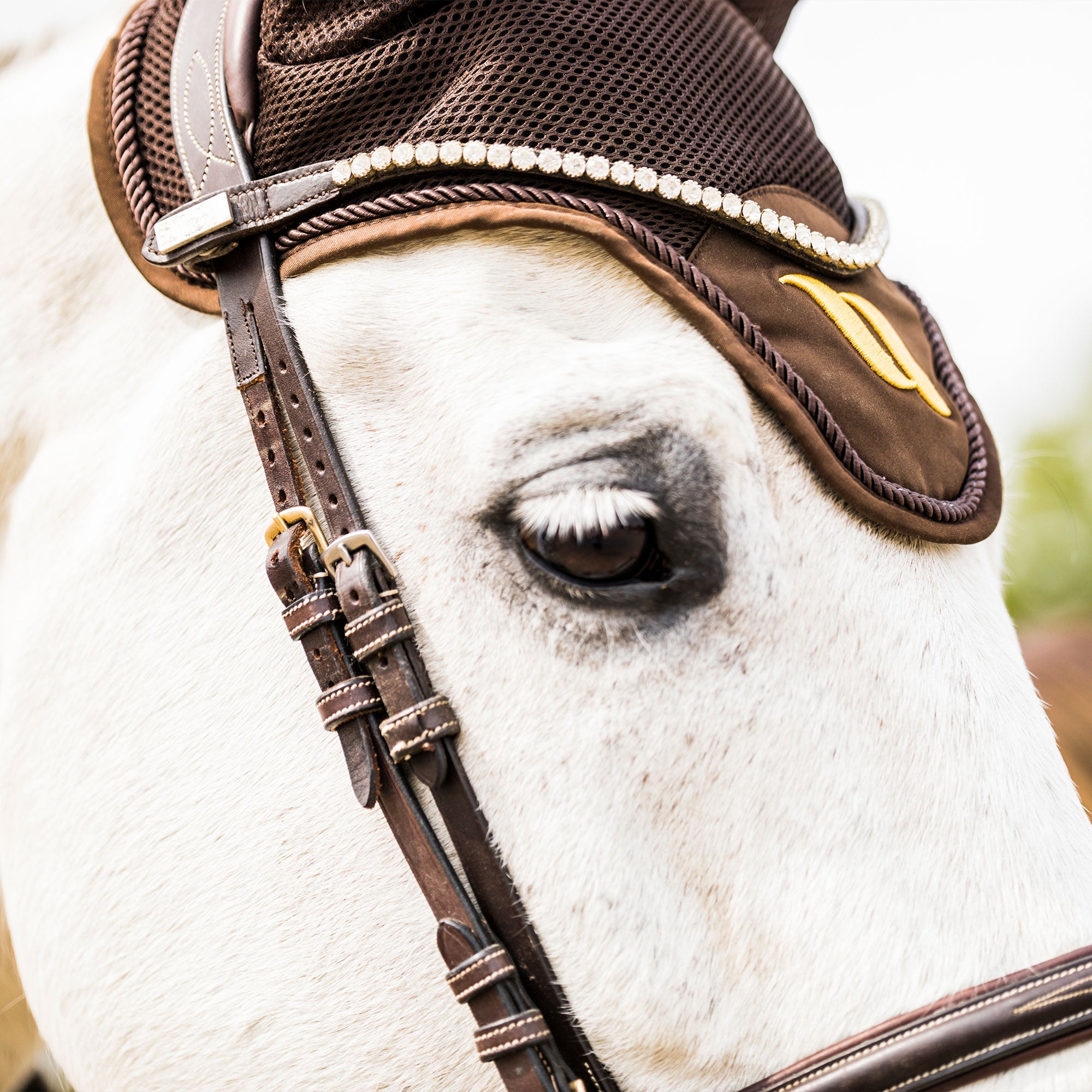 "AirFlow" Horse Bonnet - Brown