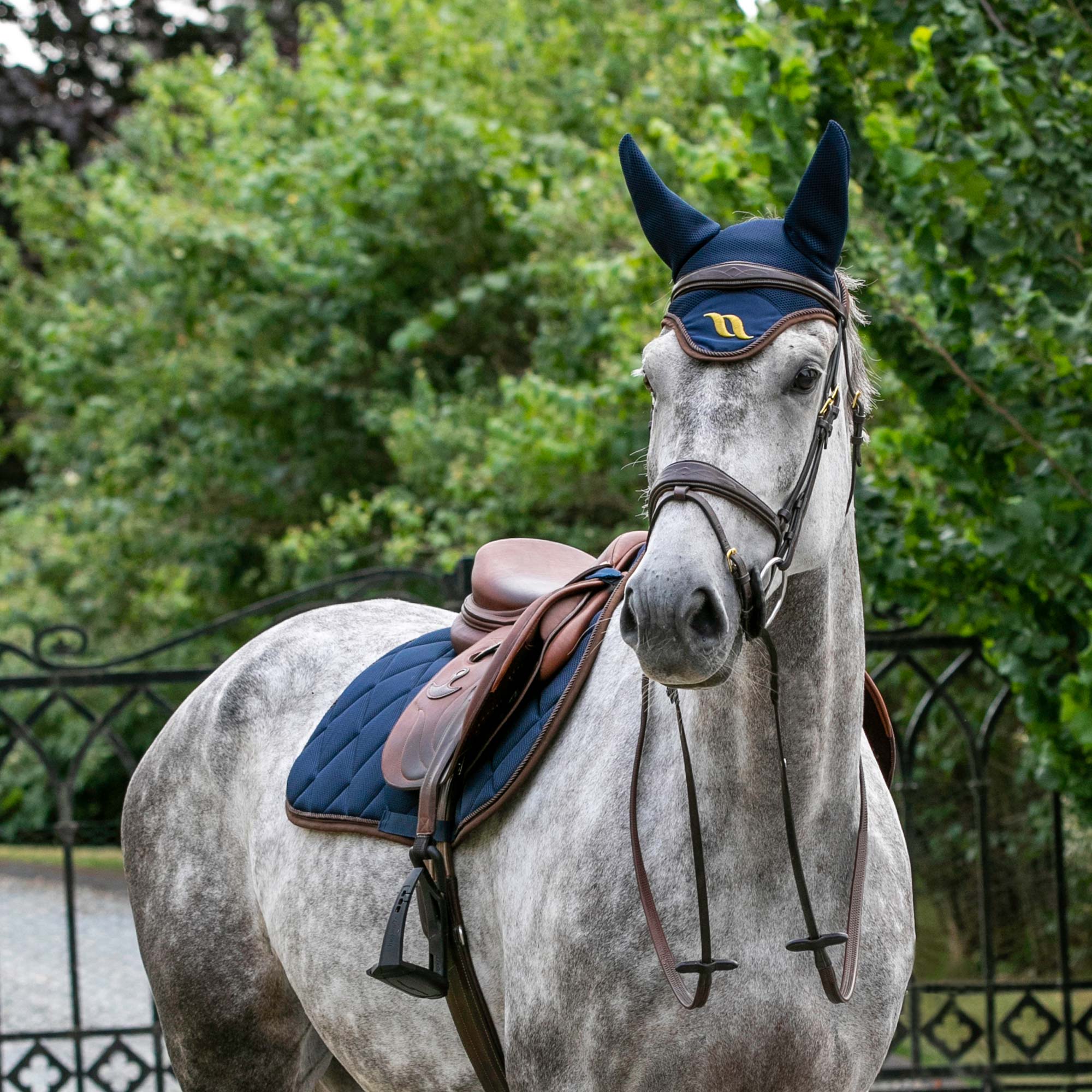 "AirFlow" Saddle Pad 3D Mesh Dressage - Blue