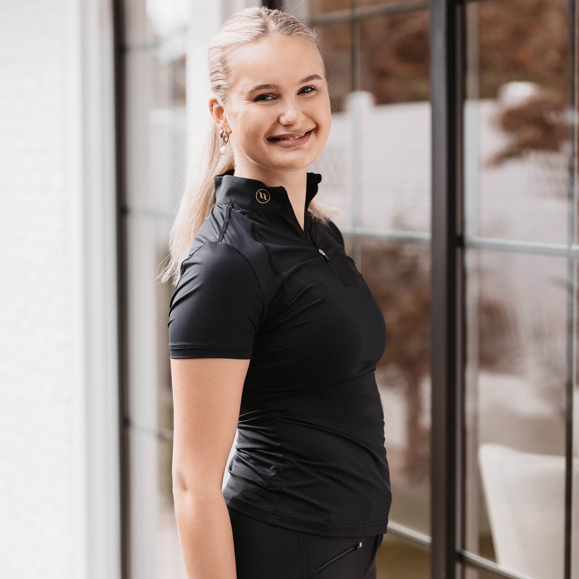 "Inez" W's functional short sleeve top